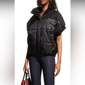 Anatomie Ashlyn quilted vest in Black size medium